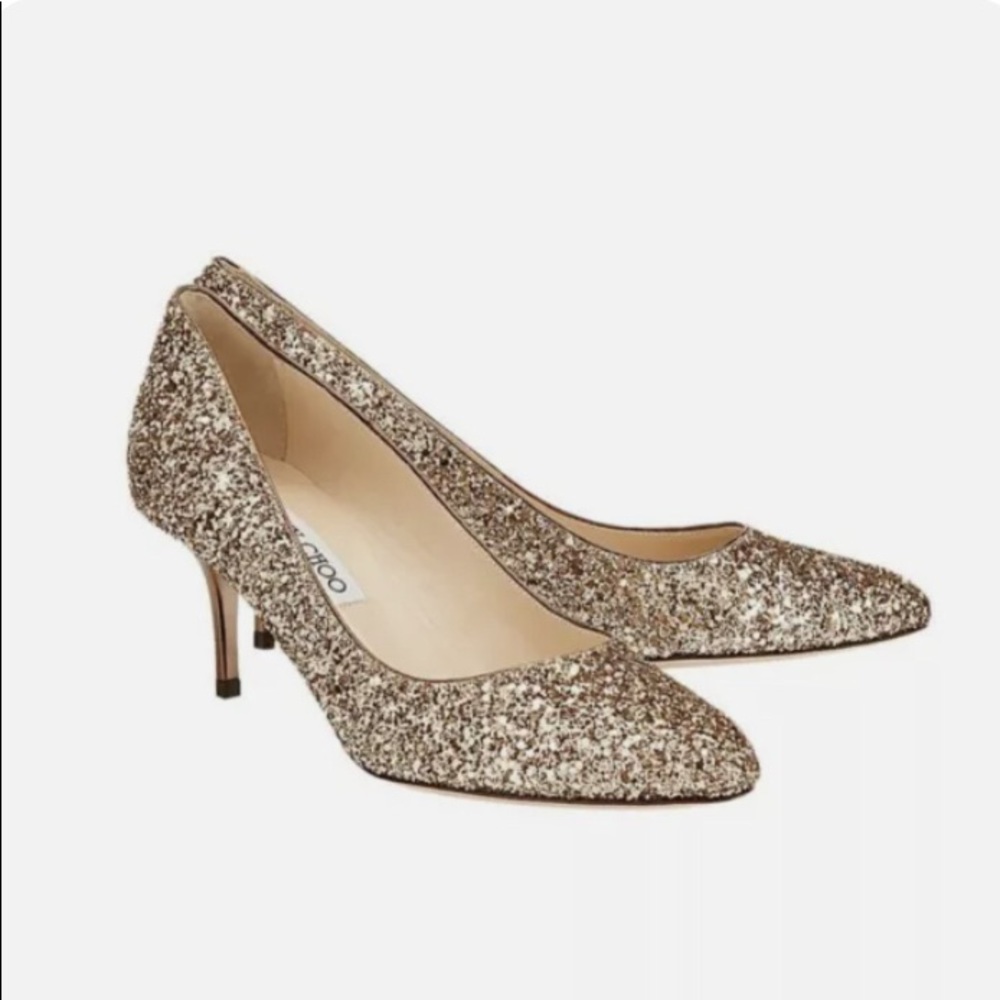 NEW Jimmy Choo Irena Pump Antique Gold New In Box 6.5 Heel 36.5 EU NWT
